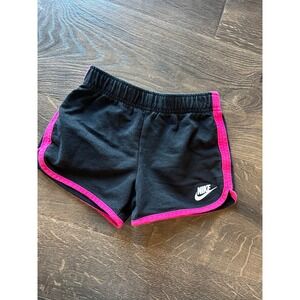 Nike Kids Black Pink Trim Athletic Shorts Size 4 XS